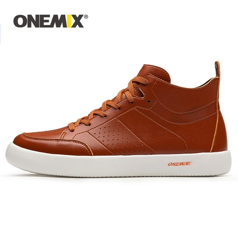 ONEMIX мужская повседневная обувь для скейтбординга белые высокие кроссовки