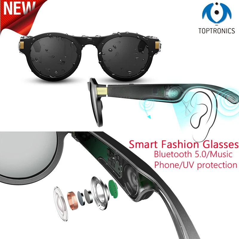 Умные спортивные солнцезащитные очки Bluetooth 5 0 беспроводные открытые аудио стерео