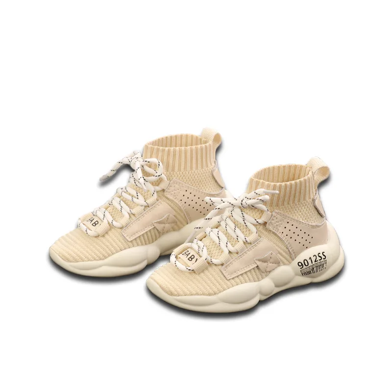 2020 весенне-осенние детские трикотажные кроссовки лоскутные носки из натуральной