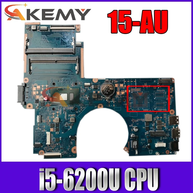 Verkauf 856224-601 856224-501 Für HP Pavilion 15-AU Laptop Motherboard Mit SR2EY I5-6200U CPU DAG34AMB6D0 DDR4 100% Getestet Schnelle Schiff