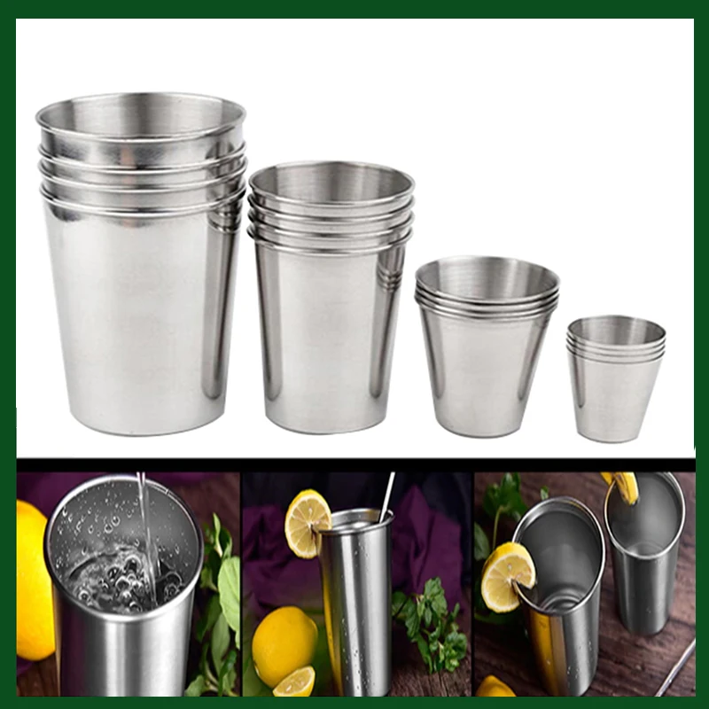 

Stainless Steel Cup Water Coffee Tumbler Tea Milk Mugs Travel Outdoor Camping Practical Cups For Whisky Wine Portable Drinkware