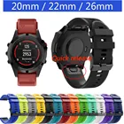 Ремешок силиконовый для Garmin Fenix 6X 6 6S Pro 5X 5 5S Plus 3 3HR
