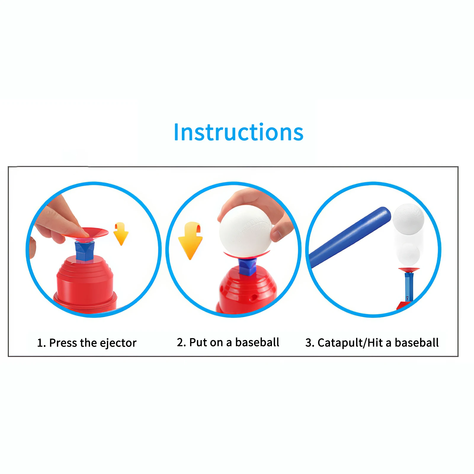 

Automatic Baseball Ball Machine Set Safe Durable Children Baseball Pitching Machine Launcher Toy Sports Baseball Training Toys