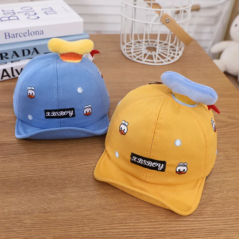 

South Korea In Same Baby Fashion Cap Embroidery Cartoon Baby Ducks Soft Children Tide Along The Baseball Hat