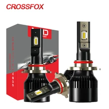 CROSSFOX авто лампа H7 светодиодный h4 H1 H3 9006 HB4 HB3 9005 светодиодный H11 H8 H9 стайлинга автомобилей 6000K помощи при парковке фар автомобиля лампа настенная лампа