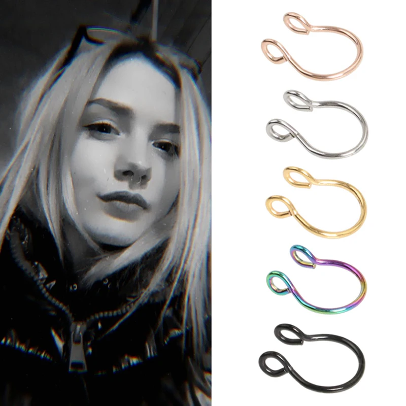 2 шт. U-образные кольца для носа | Украшения и аксессуары