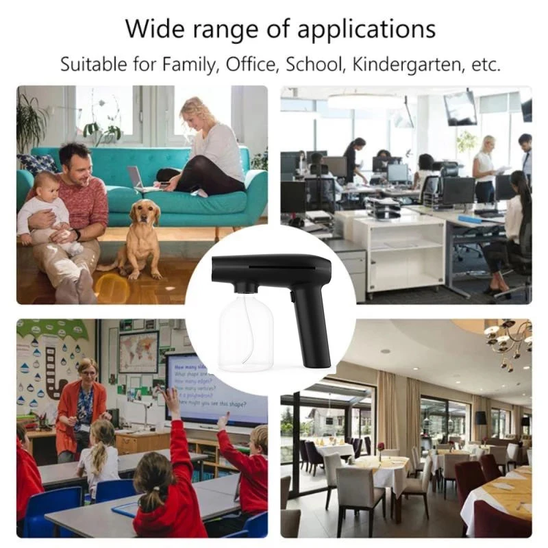 

500 ML Wireless Electric Sanitizer Sprayer Disinfects Blue Light Nano Steam Spray Gun Sterilizing Nano Spray Gun For Home Office