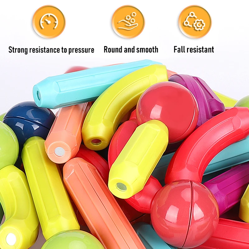 36-152PCS Constructor Variety Magnetic Rod Building Blocks Construction Set Early Learning for Children Toys Gift | Игрушки и хобби