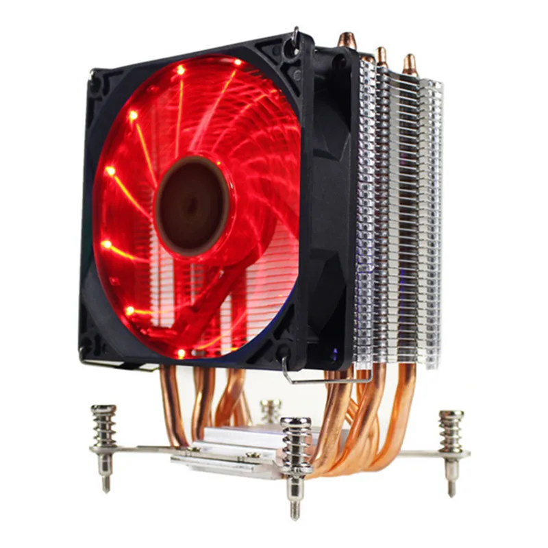 Кулер для процессора со светодиодной подсветкой RGB 3/4 контакта 6 тепловая трубка 12