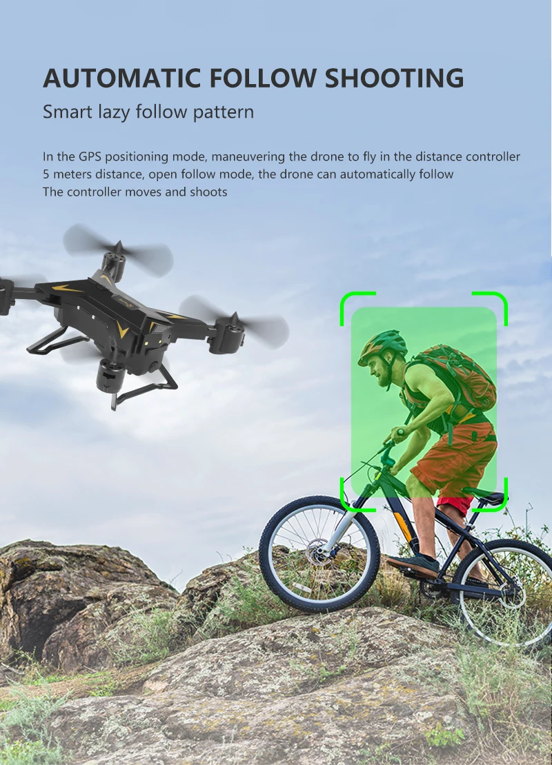 KY601G/S Дрон 4K 5G WIFI FPV Вертолет расстояние 2 км жестовая фотография селфи gps