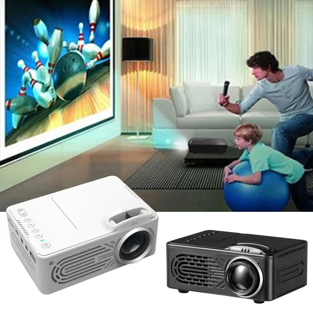 Портативный мини проектор для домашнего отдыха 814 с поддержкой 1080P Hd мобильный
