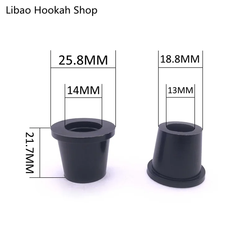 Черная втулка для кальяна 5 шт. силиконовая резиновая прокладка табака