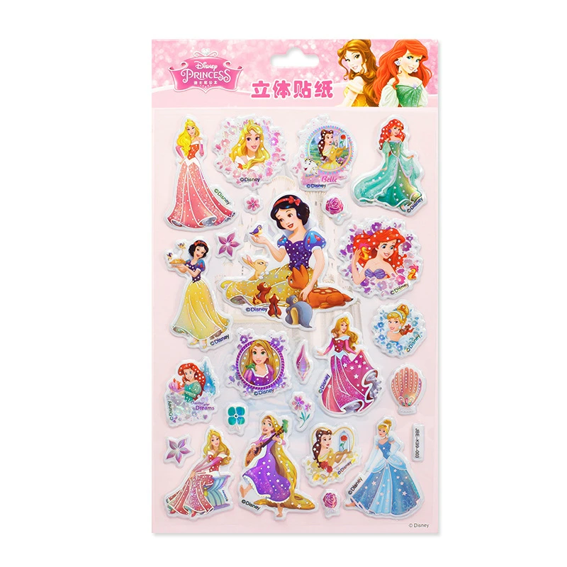 snow white Дисней наклейки с картинками принцесс для детей Детские игрушки DIY подарок Дисней Холодное сердце Анна Эльза София Pixar Микки Минни Белль наклейки - Цвет: snow white