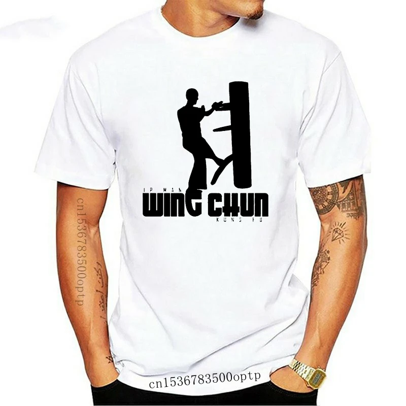 

IP Man - Wing Chun (Wooden Dummy) T-Shirt - 100% Cotton T-Shirt White