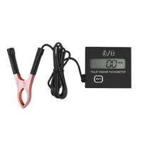gasoline digital engine tachometer induction pulst tach meter motor gauge waterproof with battery for chain saw mower 24 stroke