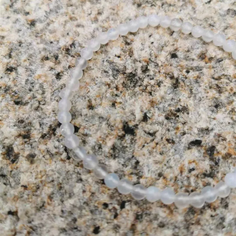 SR High Quality Natural Stone White Agates Bracelet Yoga Spirit Energy For Women Man Birthday Gift | Украшения и аксессуары