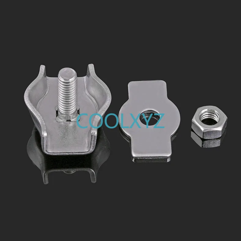 304 нержавеющая сталь трос патрон крепления один зажим двойной тормозной карта 2