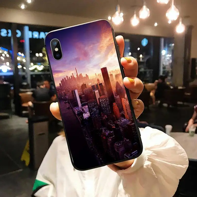 

NYC NEW YORK city landscape high quality luxury shell Phone Case for iPhone 11 12 pro XS MAX 8 7 6 6S Plus X 5S SE 2020 XR