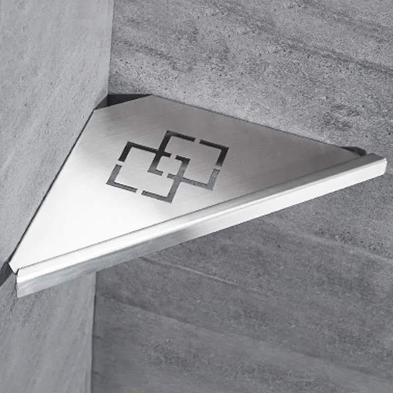 sus304 bathroom shelves black wall mount shampoo storage holder bathroom corner shelf kitchen storage bathroom accessories free global shipping