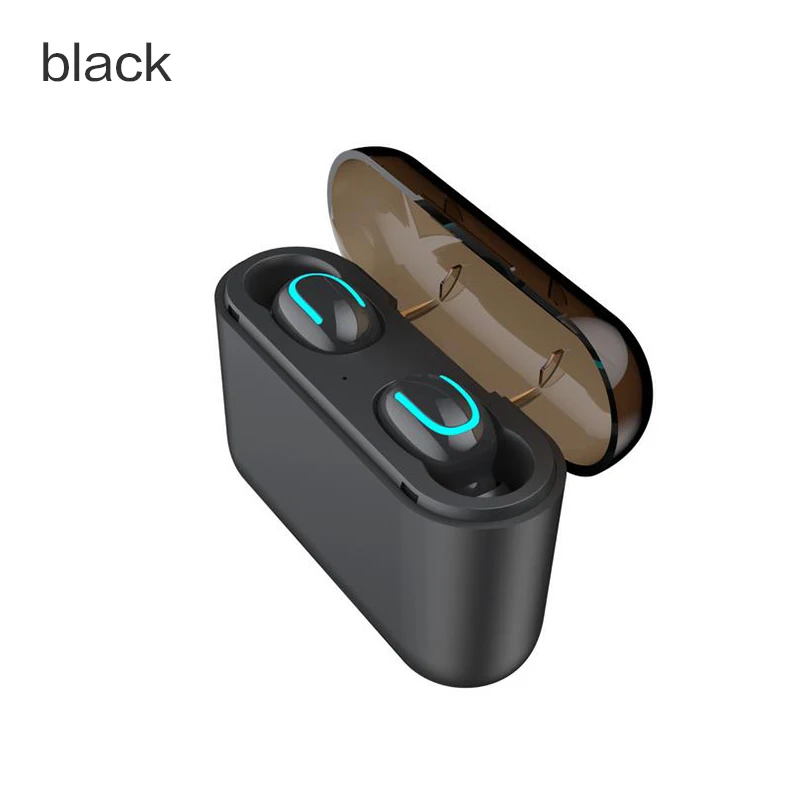 Black HBQ Q32 TWS беспроводные наушники, гарнитура, Bluetooth 5,0, гарнитура с микрофоном, мини Bluetooth наушники-вкладыши, беспроводные наушники - Цвет: Black