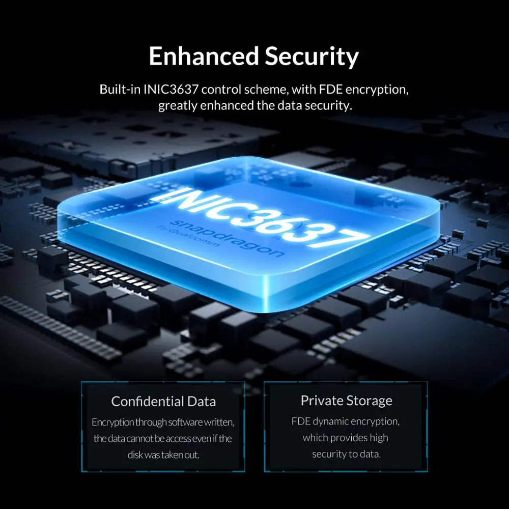 ORICO 2 5 зашифрованный корпус для жесткого диска SATA к USB 3 0 HDD чехол UASP