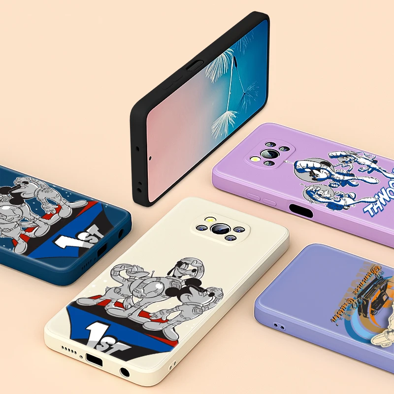 

Donald Duck Mickey Mouse For Xiaomi 6 X CC9 E A3 Lite A2 Mix 3 4 Poco X3 NFC X2 M2 C3 M3 Pro F3 GT Liquid Silicone Phone Case