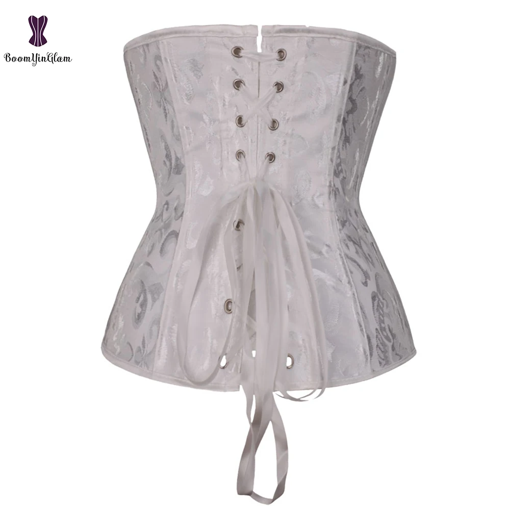 Жаккардовый корсет с цветочным принтом под грудью готические корсеты Женский