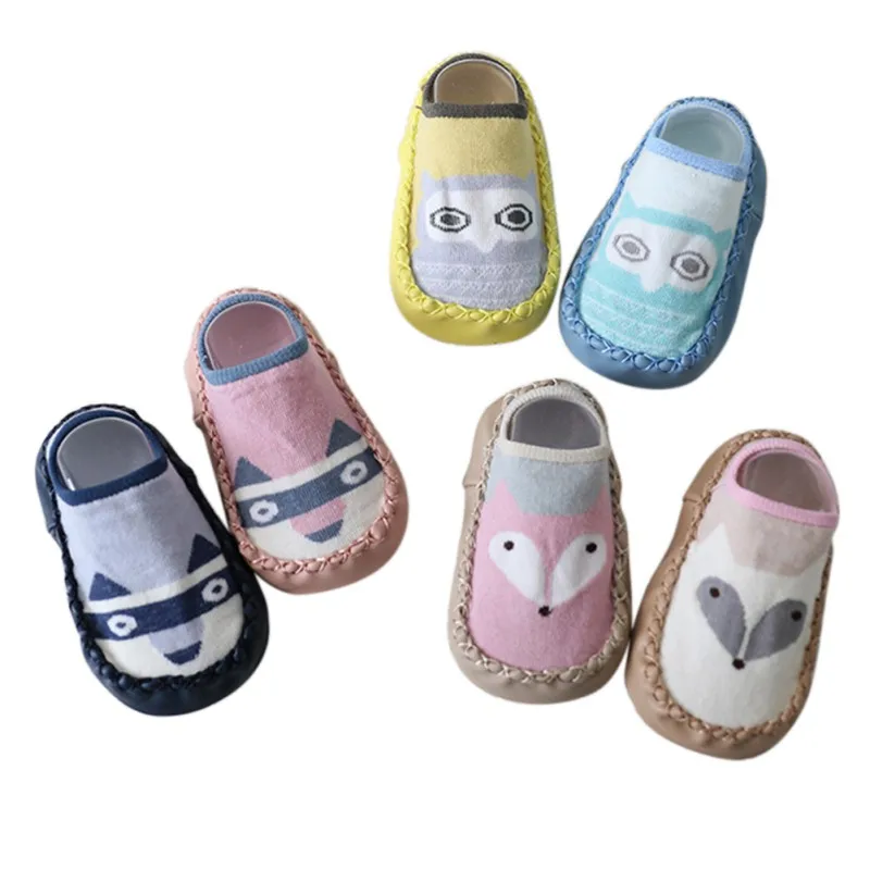 

Baby Floor Socks With Anti Slip Belt Elastic Cute Cartoon Print Animal Sock For Girls Boys Infants Newborn Sock