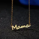 День матери I Love Mama колье с подвеской в виде буквы для женщин 3 Цвета мама табличка цепочка с кулоном Колье Личность, ювелирное изделие, подарок