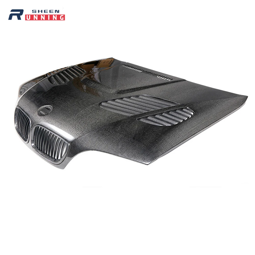 Для BMW 3 Series Coupe E46 1998 1999 2000 2001 2002 2003 2004 GTR Style Real Carbon Fiber передняя крышка капота