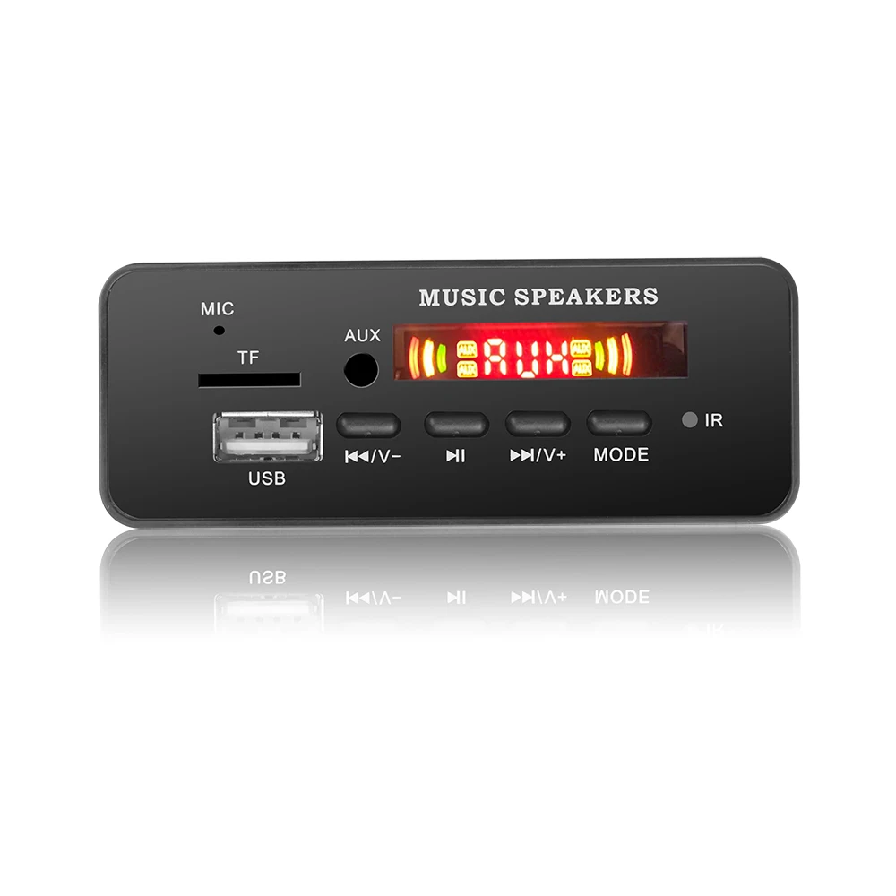 DC 12 В Автомобильный Bluetooth MP3 WMA FM AUX декодер плата аудио модуль TF SD карта USB радио автомобильный MP3 динамик аксессуары
