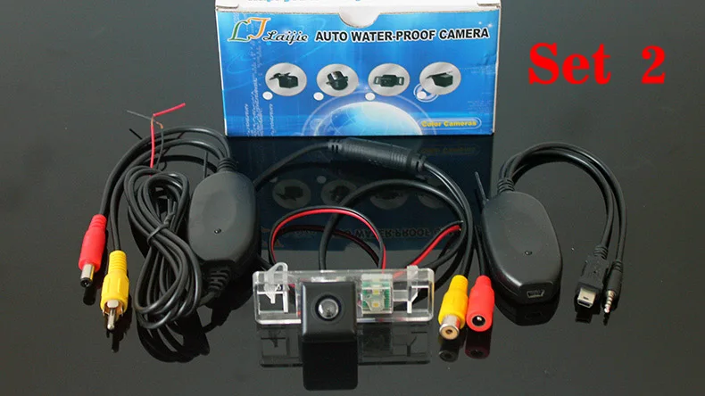 Set 2 Беспроводная камера заднего вида Camer для Fiat Fiorino Qubo 225 Scudo 270 MPV/RCA AUX Интерфейс CCD ночного видения Автомобильная резервная камера заднего вида - Название цвета: Set 2