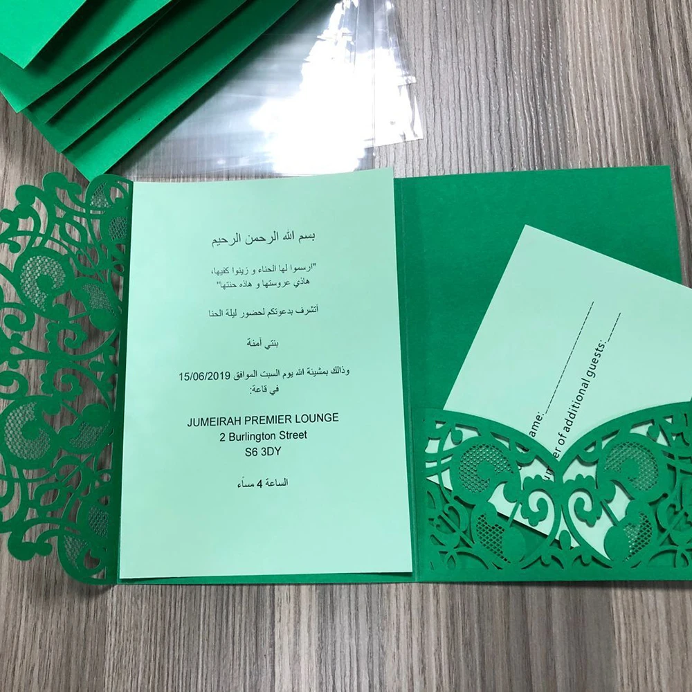 Новые 10 цветов свадебные пригласительные открытки лазерные карманные