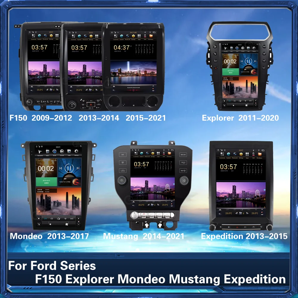

2din Android For Ford F150 2009-2021 Explorer Mondeo Mustang Expedition Car Radio GPS Navigation Car Multimedia Player stereo
