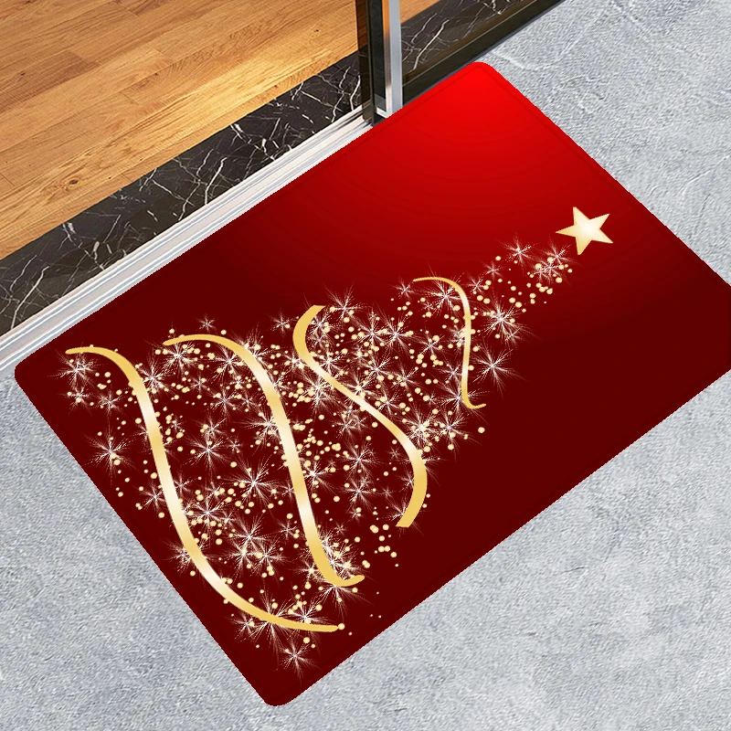 LANGRIA модный домашний декор с рисунком рождественской елки нескользящий коврик