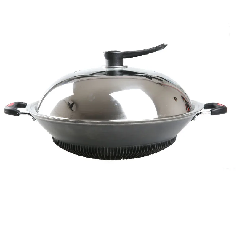 Чугунная энергосберегающая газовая кастрюля wok для домашнего использования