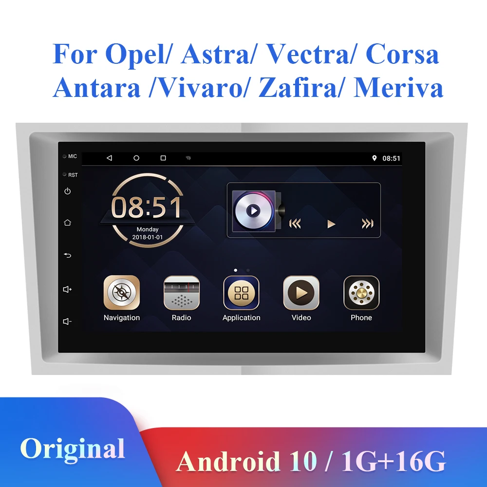 Podofo Android 10 2 Din радио Автомобильный GPS плеер для Opel Astra H J 2004 Vectra Vauxhall Antara Zafira Corsa C D