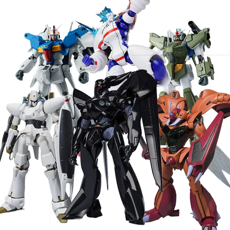 

Bandai Original Robot Soul Gundam Lelouch's Macross Symphony Psalm Mobile Police Finished Super Movable Action Figure Toy Gift