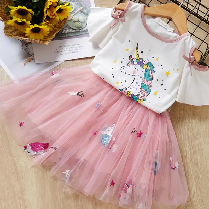 Платье для девочек Bear Leader летнее с длинным рукавом бантом и принтом в горошек |