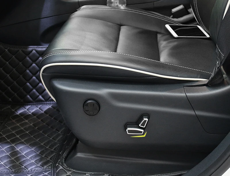 

For Jeep Grand Cherokee 2011-2018 Car Accessories Interior ABS Seat Side Adjustment Button Knob Cover Trim