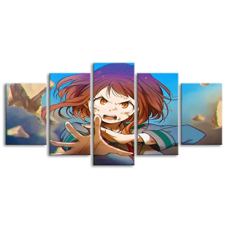 

5P Picture Canvas Printed Painting My Hero Academia Wall Art Poster for Living Room Decor No Frame