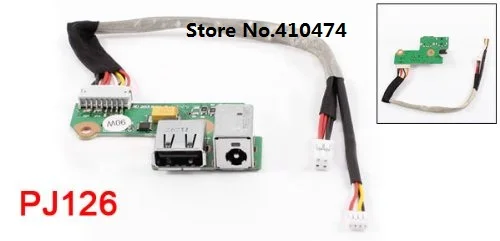 Новый разъем питания постоянного тока с кабелем плата USB 90 Вт для ноутбука HP Pavilion