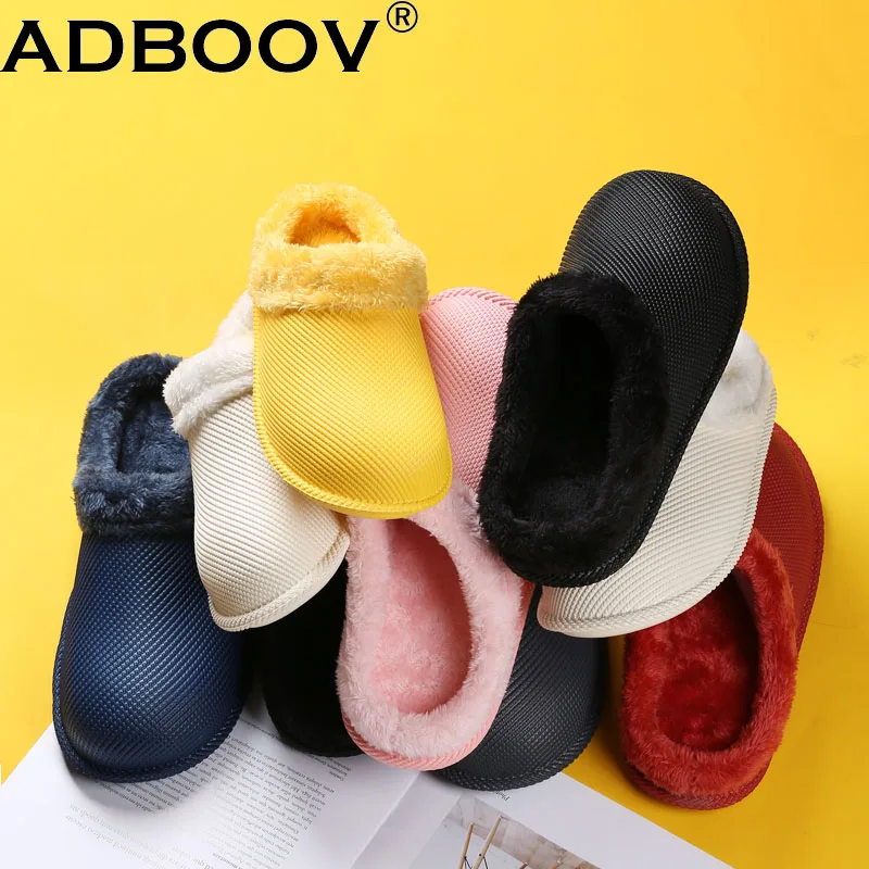 ADBOOV/Утепленные тапочки для женщин и мужчин оптовая продажа зимняя домашняя обувь