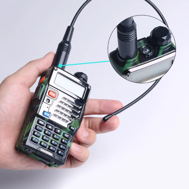 

NA771 SMA-F SMA Dual Wide BandOPPXUN Flexible Antenna VHF/UHF 144/430MHz Two Way Radio for Kenwood BAOFENG UV-5R BF-888S