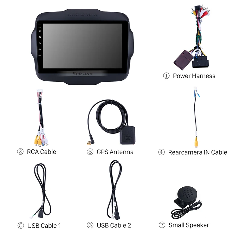 Seicane 9 &quotAndroid 8 1 HD Автомобильный GPS Авторадио стерео Мультимедийный Плеер для 2016 Jeep