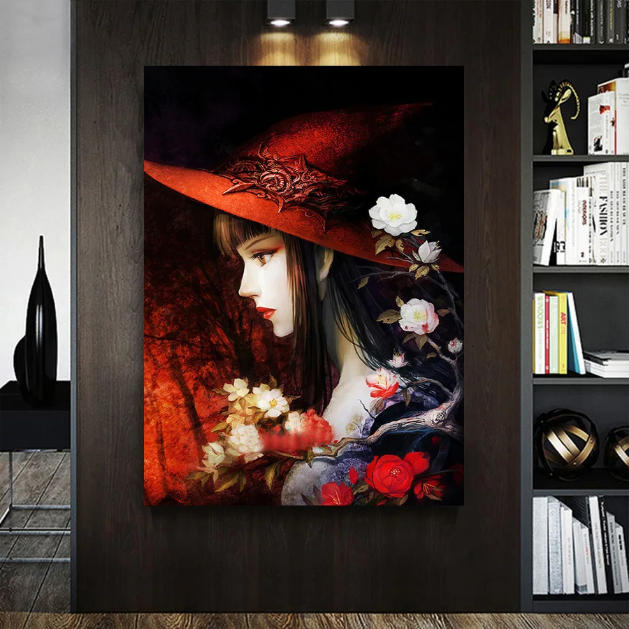 Красная капота для верховой езды квадратная картина 5d украшение рукоделия