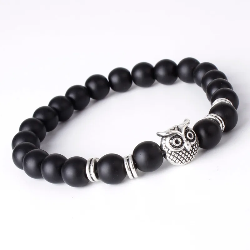 Натуральный белый камень Howlite золотой серебряный браслет Будды для мужчин и