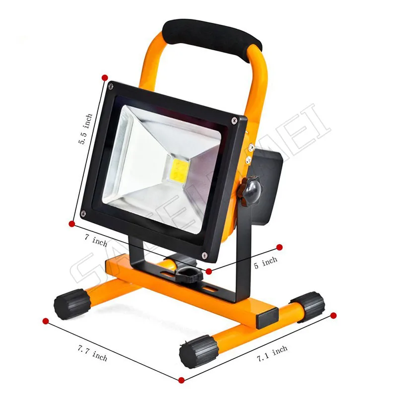 1 шт./водонепроницаемый уличный светодиодный прожектор 20 Вт перезаряжаемая