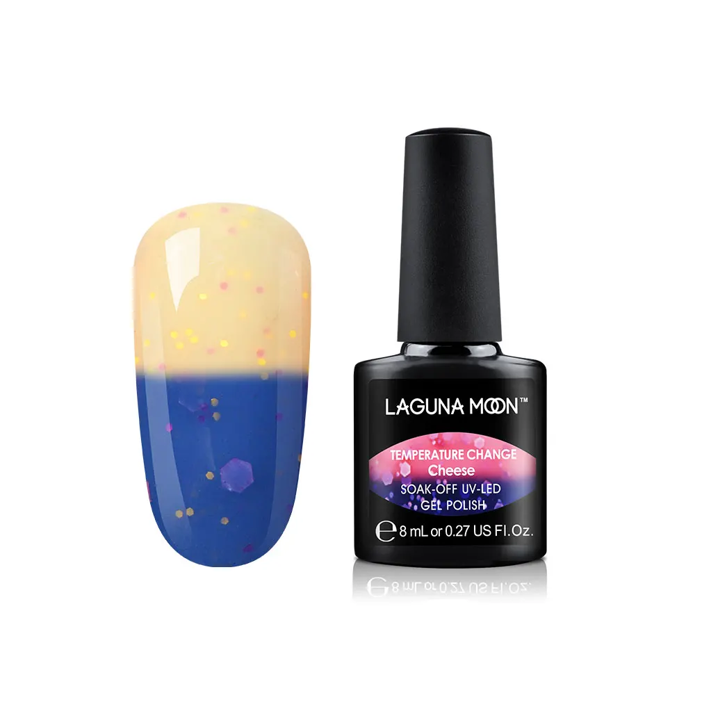 Lagunamoon 8ml Cheese Change Color UV Gel Nail Polish Temperature Change Color Soak Off Nail Art Varnish Gellak Hybrid Lacquer - Цвет: 7