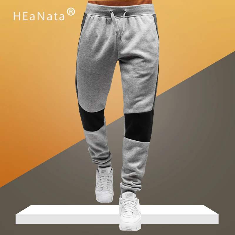 Новинка 2020 модные повседневные брюки мужские облегающие спортивные карандаш